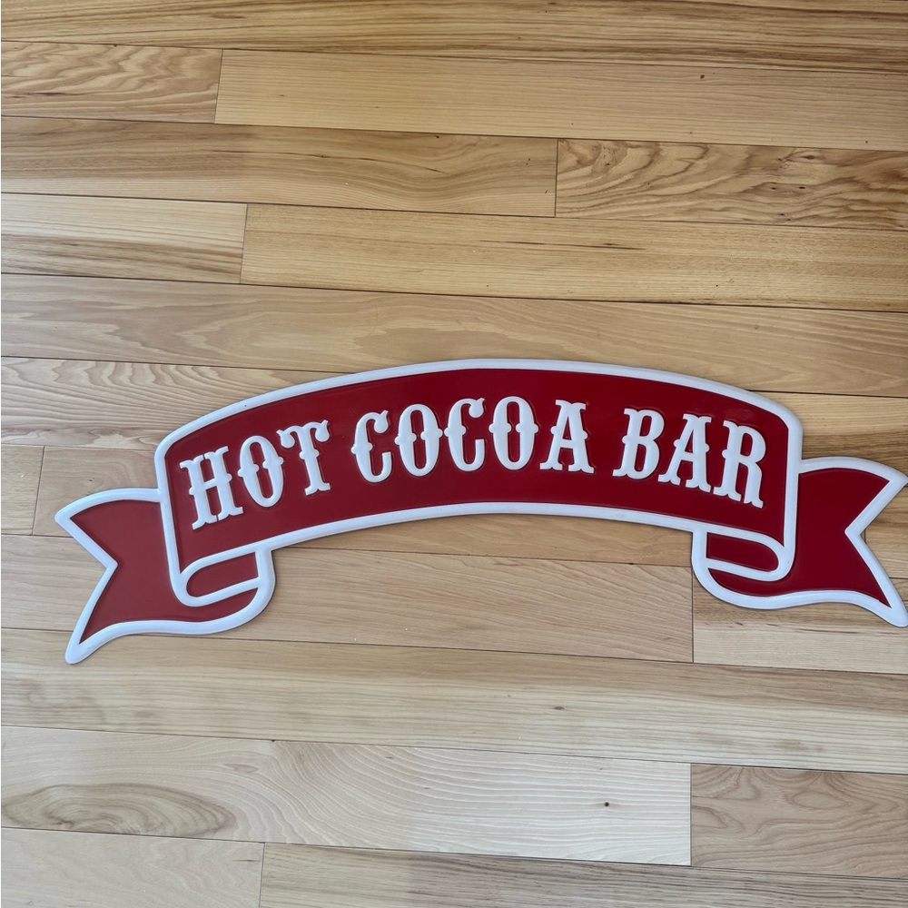 Red Hot Cocoa Bar Sign